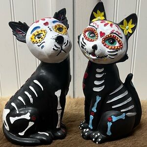Sugar Skull Los Muertos Day of the Dead Dog & Cat Figurine Figures Puppy Kitten
